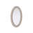 Dennard Oval Cornhusk Mirror in Linen White-108455846