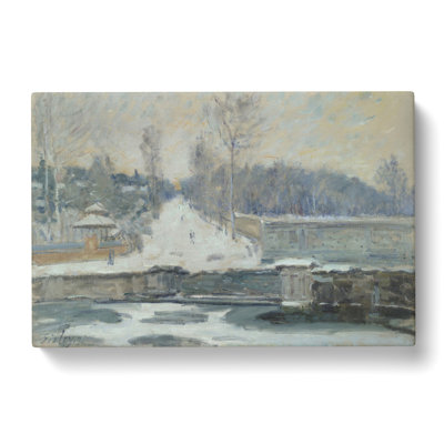 The Watering Place by Alfred Sisley - Wrapped Canvas