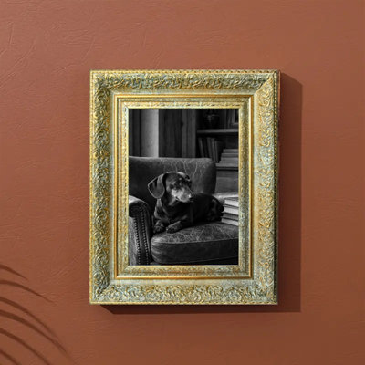 Antique Gold 1PC Ornate Picture Frame for 5" x 7" Photos and Housewarming Gifts