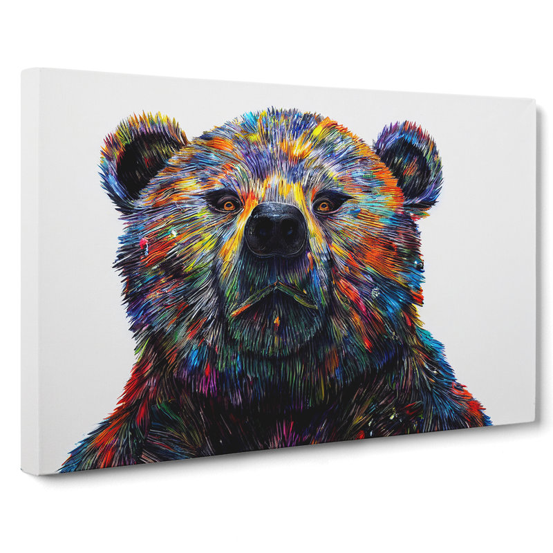 Irresistible Bear - Wrapped Canvas, 40cm H x 60cm W x 3cm D