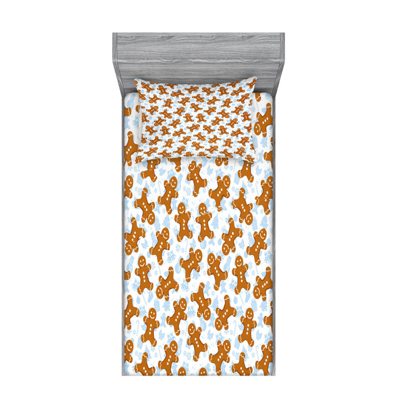 Microfiber Sheet Set, Twin Sheet Set with Fitted Sheet