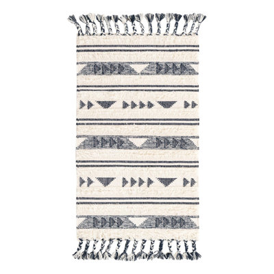 Tapis bleu marine Siphon Mesa