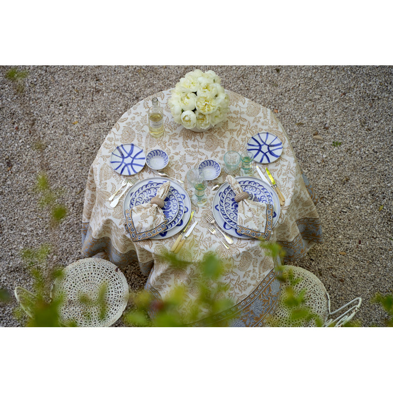 Amalfi Dinner Plate - 10.6", White/Blue
