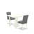 Gris platine / blanc lin