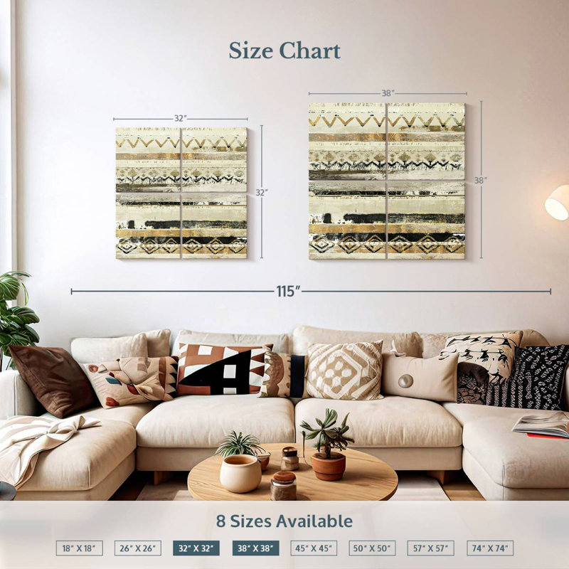 Kerner African Patchwork, 38'' H x 38'' W