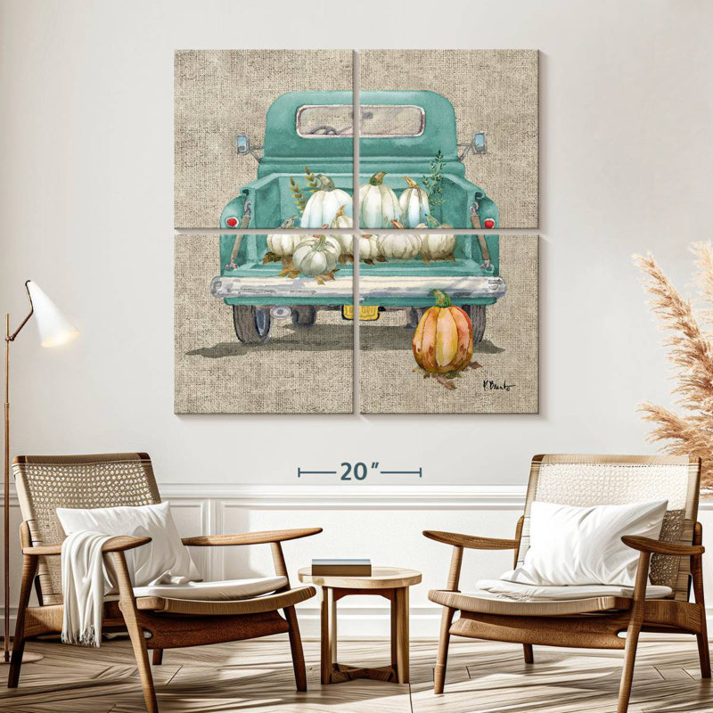 Camion Mehar blanc, H 57 po x l 57 po