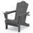 Ayanda HDPE Folding Adirondack Chair With Dual Cup Holder(Set Of 4)-144570214