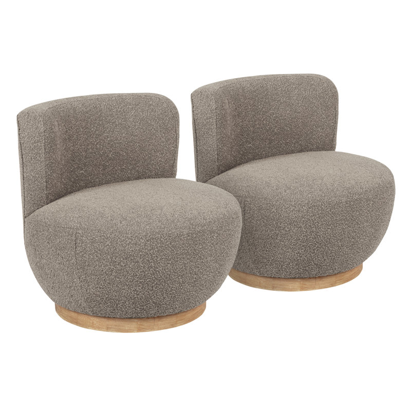 Ensemble 2 pièces de fauteuil pivotant Maya