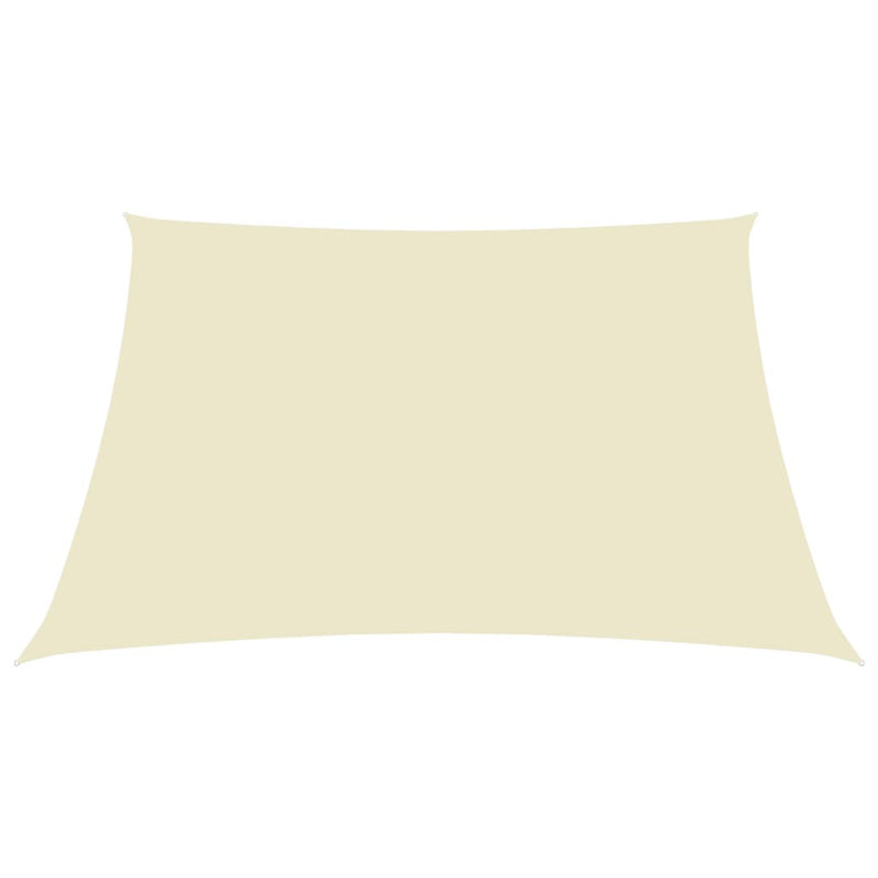 Aabas Rectangular Shade Sail, 300cm x 400cm, Cream