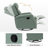 Rudisill Transitional Genuine Leather Swivel Rocker Manual Recliner(Set of 2)-80918668
