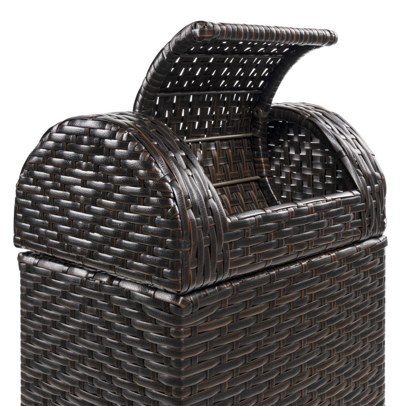 Poubelle escamotable Darla, 14,27 gal, Brun