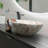 Golden Wheat Marble Vessel Sink – Round Natural Stone Bathroom Sink