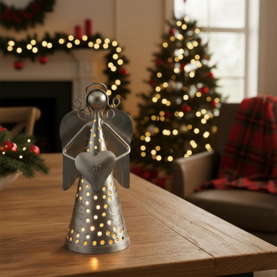6" Tall Metal Angel Tealight Holder