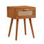 Holdrege 1 Hessian Drawer Bedside Table
