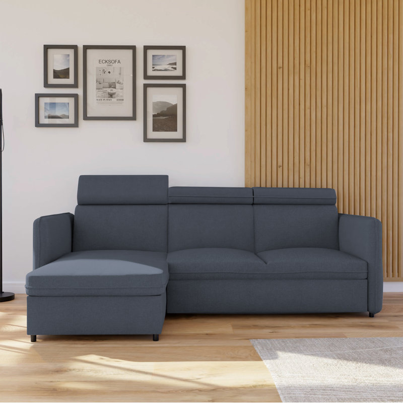 3 Seater Sofa Bed, Grey