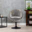 Fauteuil d'appoint pivotant en velours Pilcher-2065442073