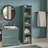 Modern Four-Tier Glass Door Cabinet-1490612259