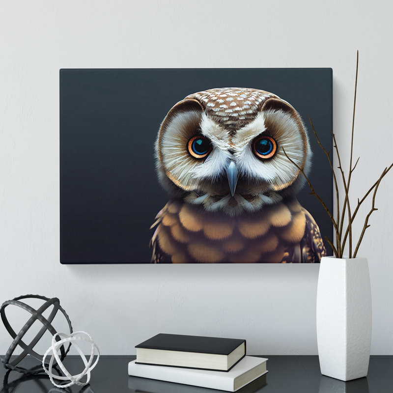 Incredible Owl - Wrapped Canvas, 40cm H x 60cm W x 3cm D