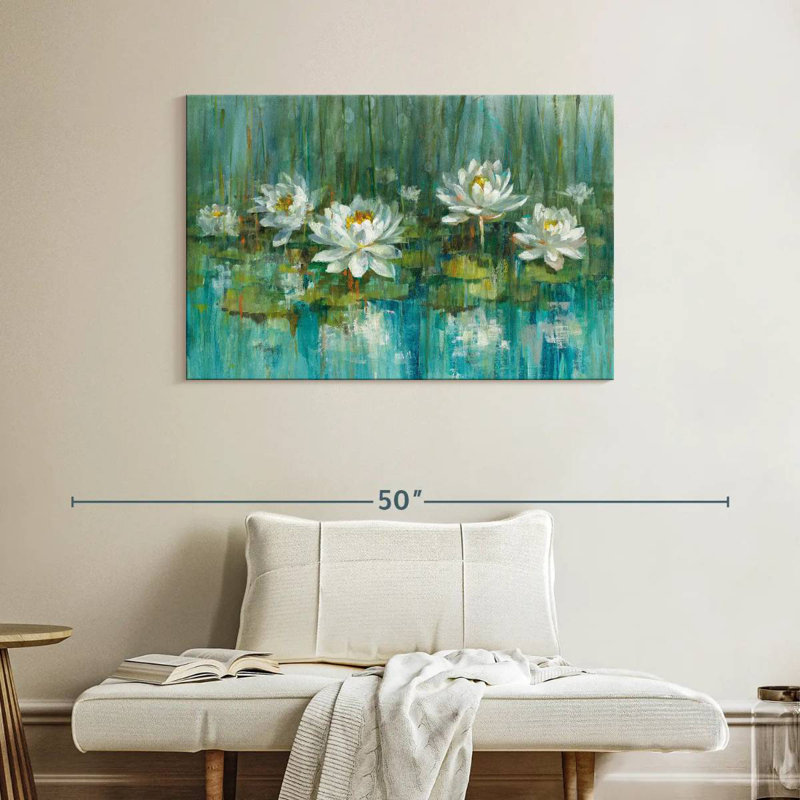 Harnek Water Lily Pond IV, 26" H x 39" W