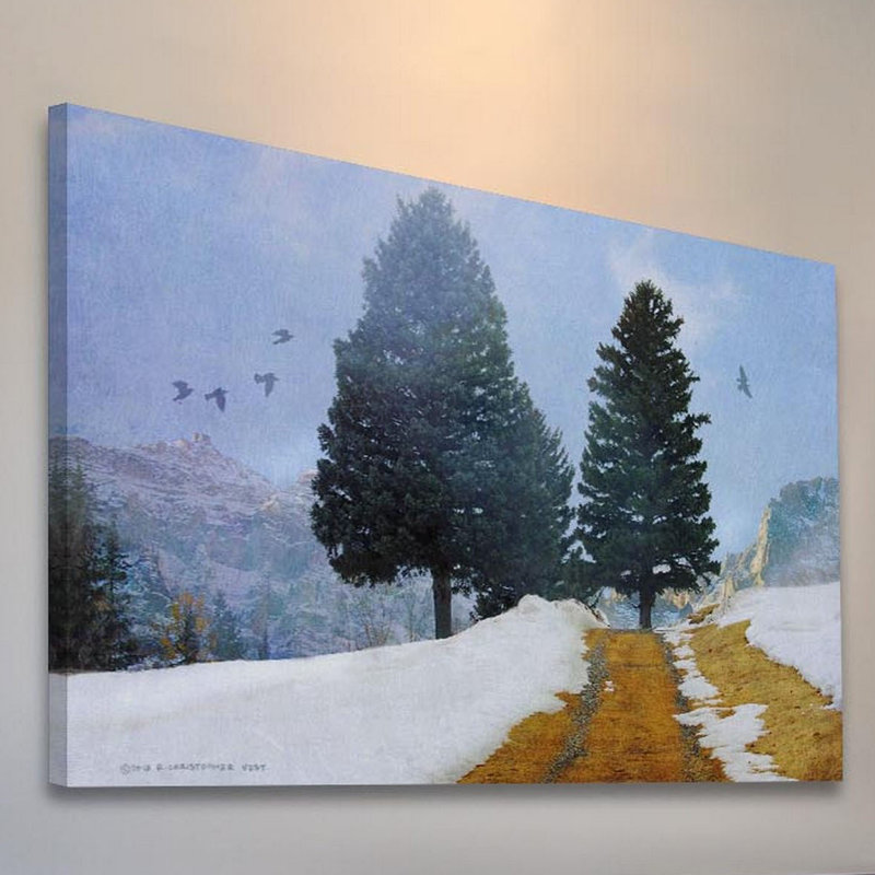 Mountain Road by Chris Vest - Wrapped Canvas Print, 61cm H x 91cm W x 3.8cm D