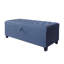 Banc de rangement Mikyra 55,3 pouces en lin bleu avec rangement pour hall d'entrée: solution de rangement élégante, fonctionnelle et polyvalente