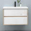 460 mm Wall Mounted Combined Vanity Unit with Integrated Resin Basin