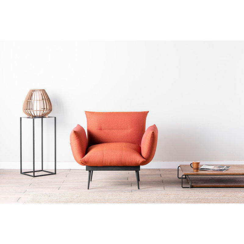 Fauteuil l 35,43 po Althrop, Orange