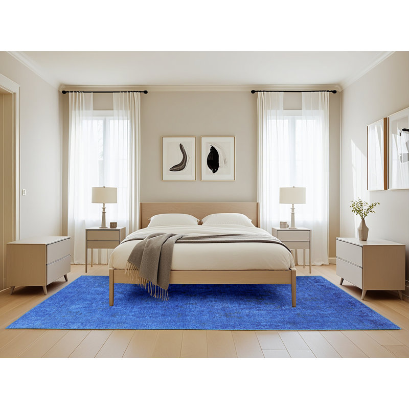 Tapis oriental bleu, Rectangle 5 pi x 8 pi