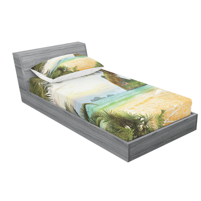 Microfiber Sheet Set, Twin Sheet Set + Fitted Sheet + 1 Pillowcase