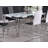Kaylha Glass Top Metal Base Dining Table