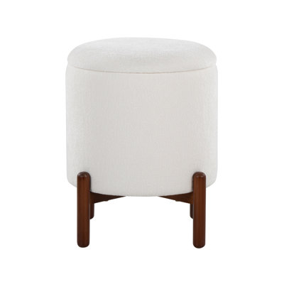Orfalinda Wood Storage Ottoman