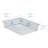 ECR4Kids Letter Size Plastic Tray Organizer with Lids, Small, Storage Bins, 10-Piece-99895658-99895654
