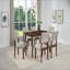 Ensemble de chaises en bois massif de style Mid-Century 2 pièces