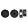 Round Pocket Door Lock - Privacy Set with Finger Edge Pull