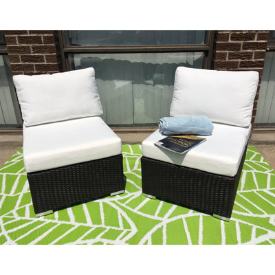 Chaise de patio avec coussins DeSoto