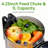 Cold Press Juicer, Slow Masticating Juicer, 200W Juice Extractor Machine, For Whole Vegetables and Fruits, Easy to Clean-122122488
