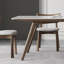 Ensemble de table rectangulaire blanc brillant
