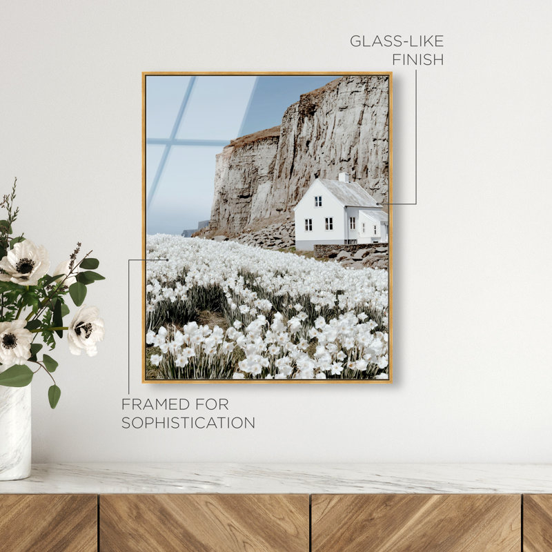 Coastal Homes II High-Gloss Frameless Acrylic Glass Wall Art Landscape & Nature Print by Oliver Gal, Ready to Hang, 16 x 20
