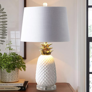 Rosdorf Park Pineapple Ceramic LED Lamp, Bedroom, Living Room, Office ...