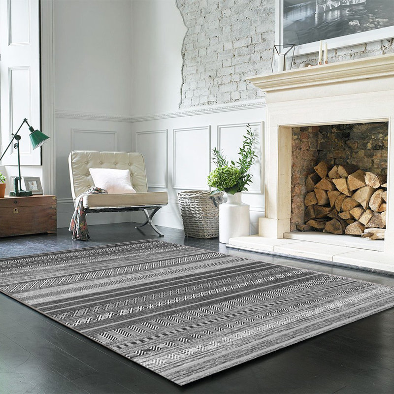 Tapis en coton Dianna, Rectangle 3 pi 11 po x 7 pi 3 po