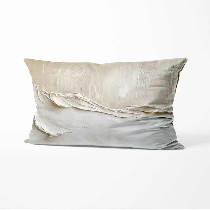 Coussin décoratif Soft Plaster Layers I - imprimé contemporain, H 12 po x l 20 po