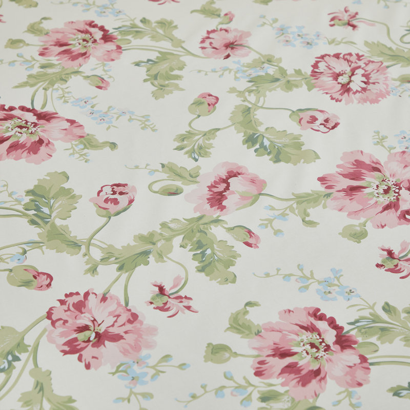 Ensemble de draps 100% coton égyptien, ensemble de literie 4 pièces 800 fils à floraison rose et vert Shabby Chic, pour chambre d'amis toutes saisons