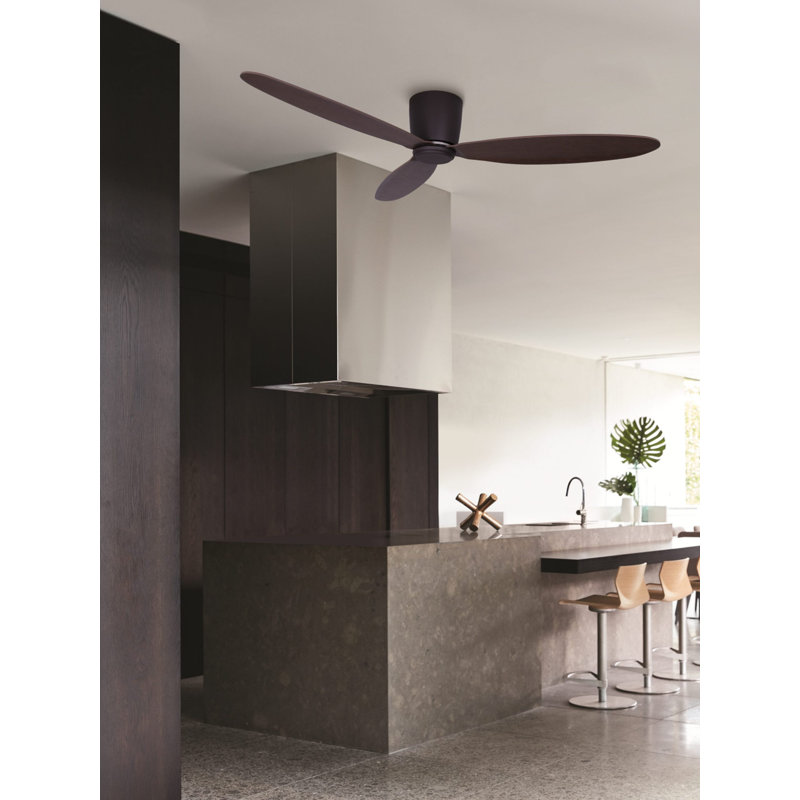 Abordale 132'' Ceiling Fan, Oil Rubbed Bronze with Brown Blades