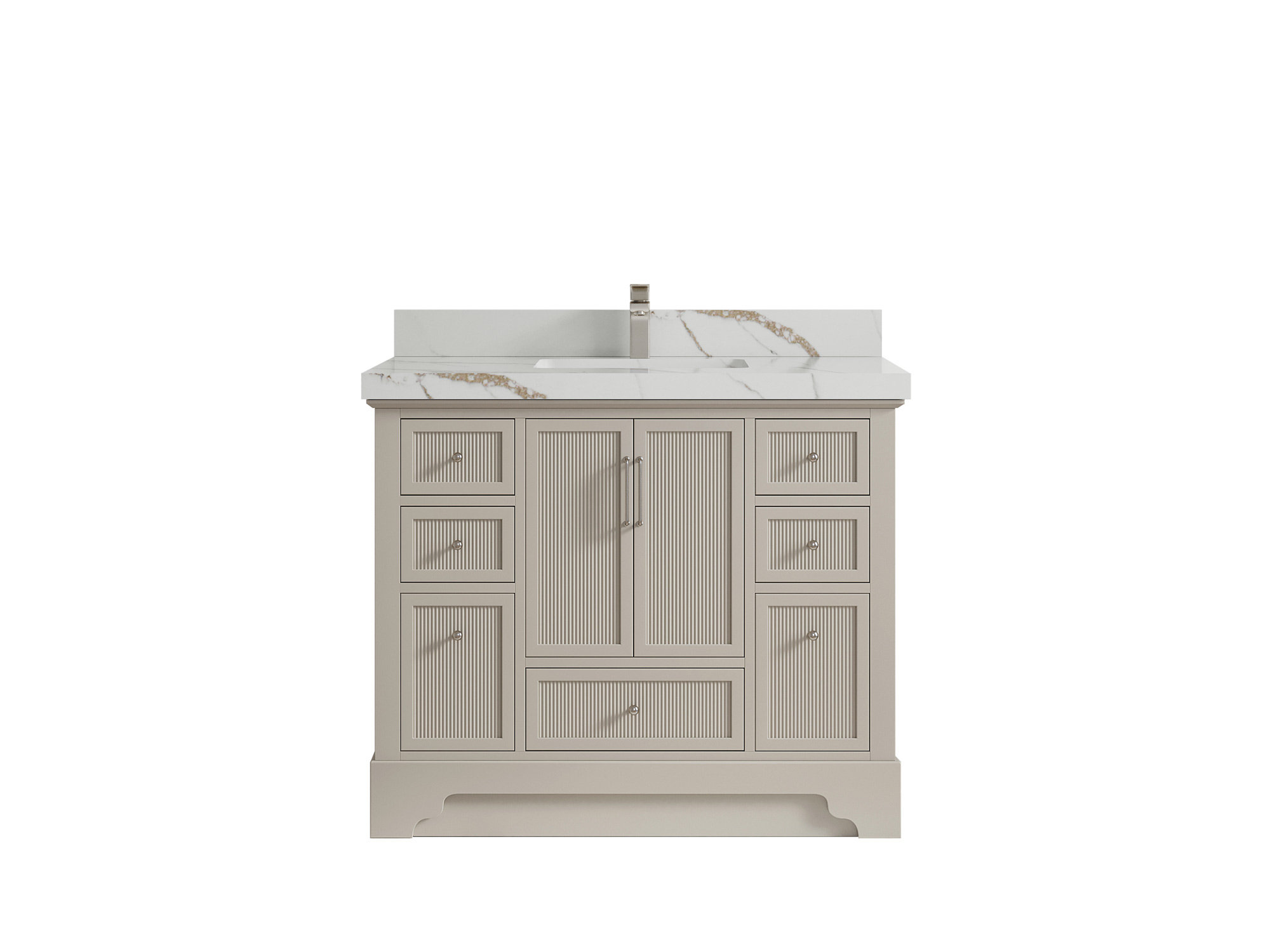 Willow Collections Alys 42'' Free Standing Single Bathroom Vanity with ...