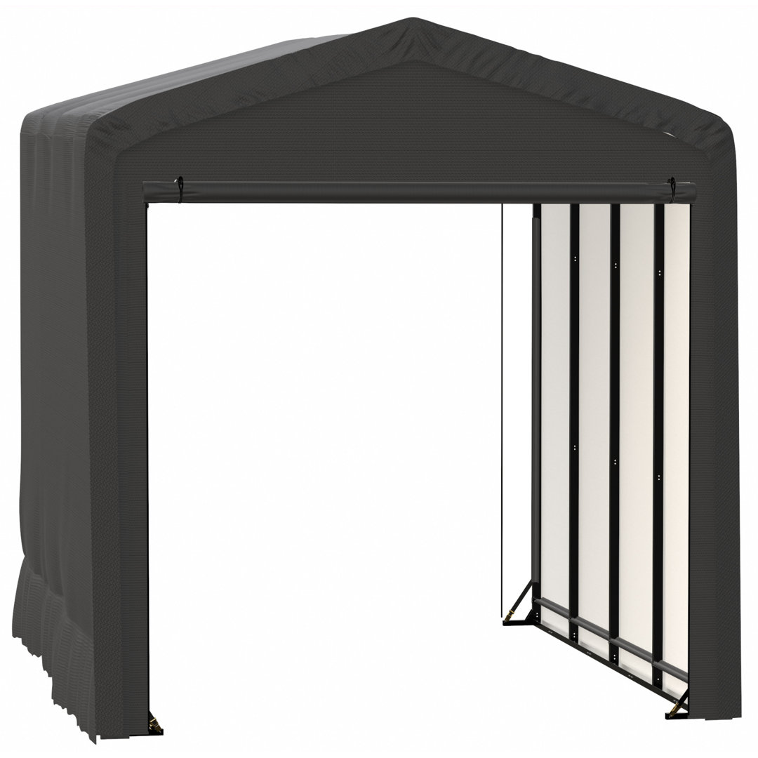 ShelterTube Wind and Snow-Load Rated Garage, 14x18x16 Grey ShelterLogic