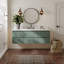   Ensemble de meuble-lavabo mural ovale simple 61 po avec comptoir à quartz blanc de 1,5 po Ensembles-1482954220-1482954221