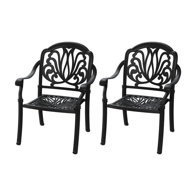 Chaise de patio en fonte d'aluminium