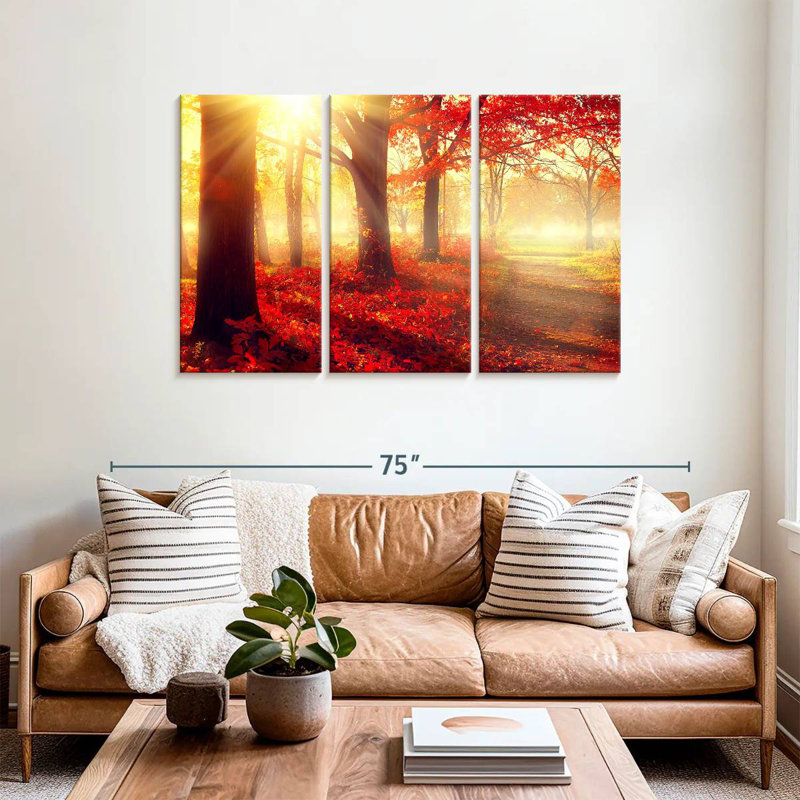 Harnek Sunny Fall Forest, 36" H x 57" W
