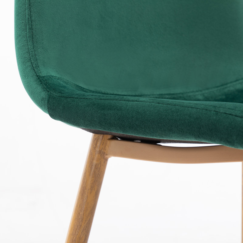 Chaise d'appoint Avion, Velours vert