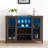 Wine Bar Cabinet With Led Light,Home Coffee Cabinet With Wine And Glass Rack,Kitchen Buffet Sideboard With Storage,Liquor Cabinet For Bar,Dining Room,Kitchen-1362667349